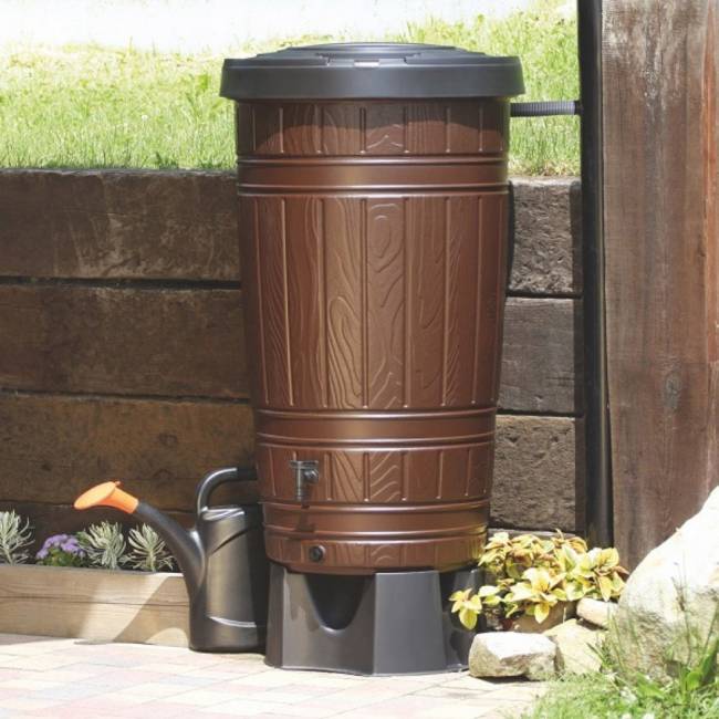 Водосборник Prosperplast Woodcan 265 л, коричневый Водосборник Prosperplast Woodcan 265 л, коричневый