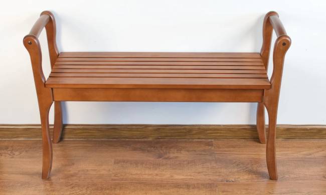 Банкетка с подлокотниками Лулу, орех