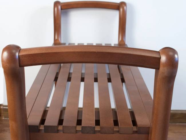 Банкетка с подлокотниками Лулу, орех