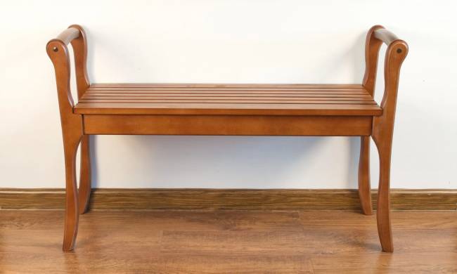 Банкетка с подлокотниками Лулу, орех