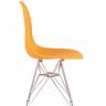 Стул Eames желтый, опора металл
