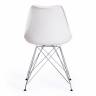 Стул TULIP IRON CHAIR (mod.EC-123) металл/пластик, 54,5*48*83,5см, white (белый) (Комплект из 4 шт.) white (белый) металл/пластик
