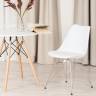 Стул TULIP IRON CHAIR (mod.EC-123) металл/пластик, 54,5*48*83,5см, white (белый) (Комплект из 4 шт.) white (белый) металл/пластик