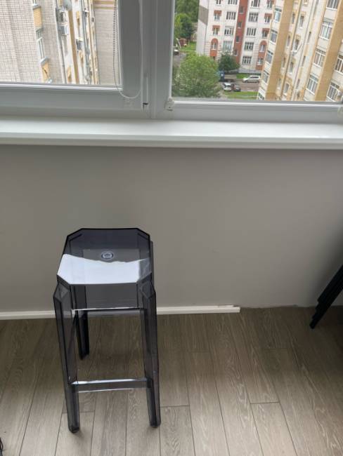 Табурет прозрачный барный Fox 75 серый 360х360х750 мм Табурет прозрачный барный Fox 75 серый 360х360х750 мм