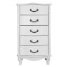 Комод Джульетта узкий 5 ящ., молочный дуб Л