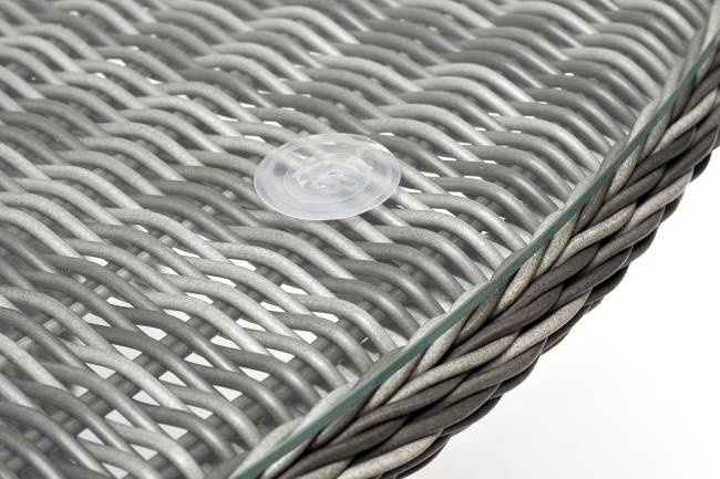 "Эспрессо" плетеный круглый стол, диаметр 150 см, цвет графит "Эспрессо" плетеный круглый стол, диаметр 150 см, цвет графит