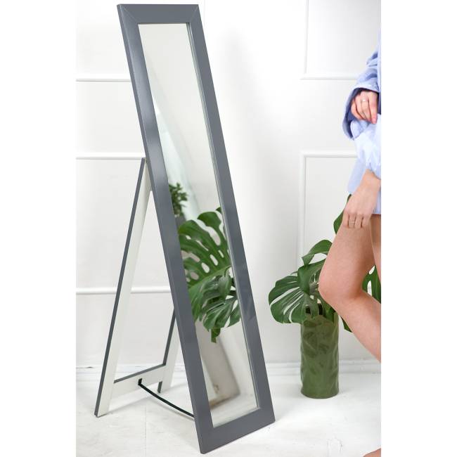 Зеркало напольное BeautyStyle 8 серый графит 138 см х 35 см Зеркало напольное BeautyStyle 8 серый графит 138 см х 35 см
