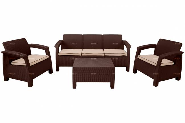 Мебель Tweet Диван 3-х местный, венге Мебель Tweet Диван 3-х местный, венге