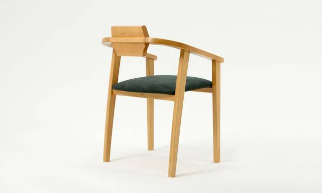 Стул-кресло Челси ПМ натур/зелёный