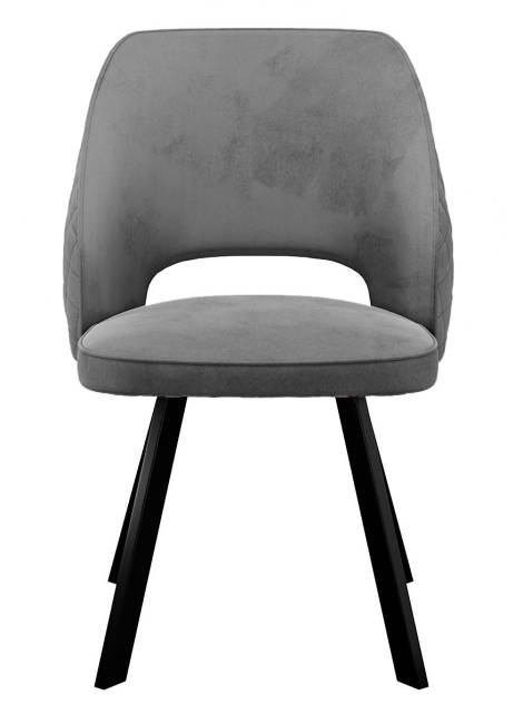 Стул DikLine 274 поворотный Z28 серый, ножки черные Стул DikLine 274 поворотный Z28 серый, ножки черные