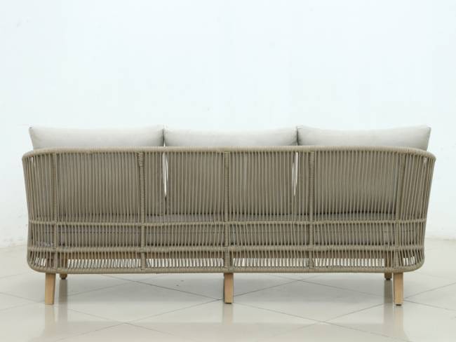 Диван плетеный трехместный Mali натуральный 1930х805х825 мм