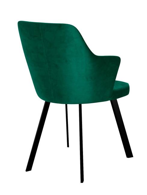 Стул DikLine 345 K13 изумруд, ножки черные Стул DikLine 345 K13 изумруд, ножки черные