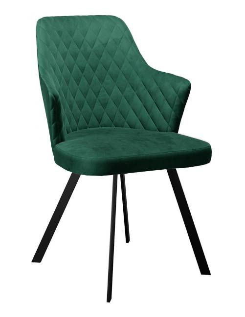 Стул DikLine 345 K13 изумруд, ножки черные Стул DikLine 345 K13 изумруд, ножки черные