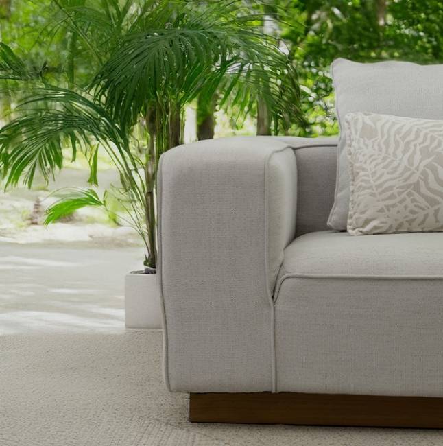 Диван модульный с подушками Don тик, бежевый 3650х1100х620 мм Диван модульный с подушками Don тик, бежевый 3650х1100х620 мм