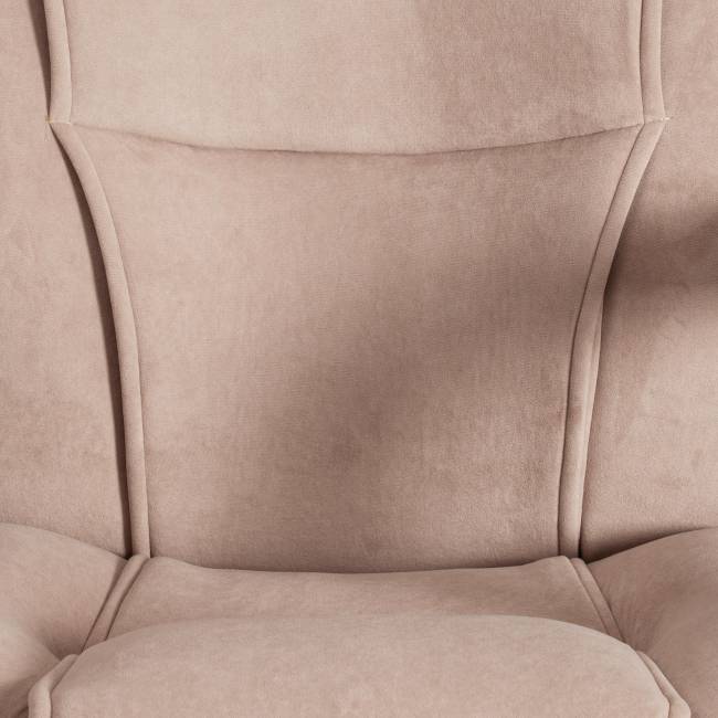 Кресло BERGAMO хром (22) флок , бежевый, 7 бежевый флок Кресло BERGAMO хром (22) флок , бежевый, 7 бежевый флок