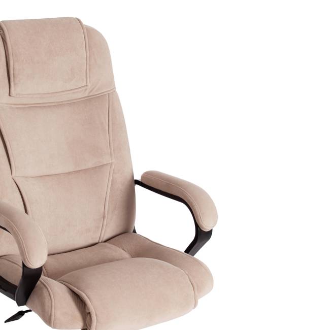 Кресло BERGAMO хром (22) флок , бежевый, 7 бежевый флок Кресло BERGAMO хром (22) флок , бежевый, 7 бежевый флок