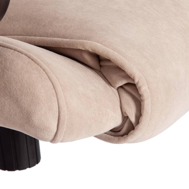 Кресло BERGAMO хром (22) флок , бежевый, 7 бежевый флок Кресло BERGAMO хром (22) флок , бежевый, 7 бежевый флок