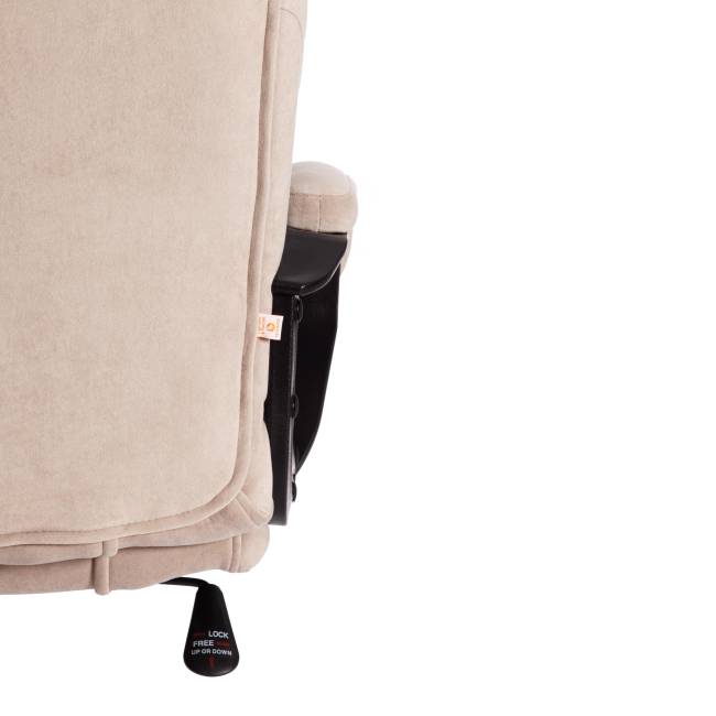 Кресло BERGAMO хром (22) флок , бежевый, 7 бежевый флок Кресло BERGAMO хром (22) флок , бежевый, 7 бежевый флок