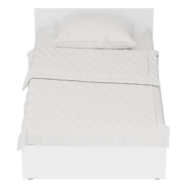 Кровать белая Стандарт 1200 цвет белый Кровать белая Стандарт 1200 цвет белый