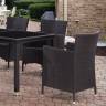 Комплект мебели из искусственного ротанга Palermo black
