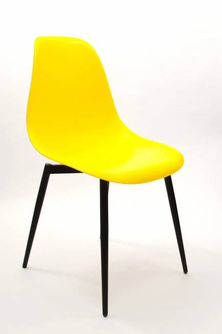 Стул Туссе чёрный /жёлтый