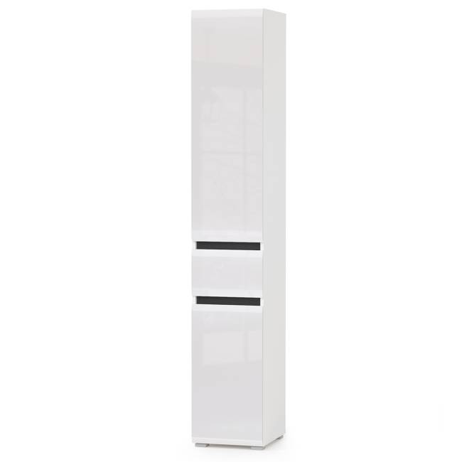 Сидней № 41 цвет белый/чёрный/фасады МДФ белый глянец