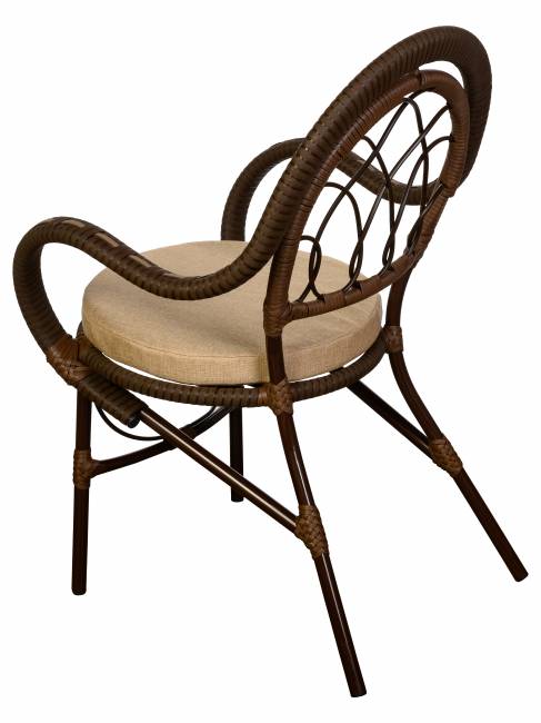 Комплект из искусственного ротанга Java (Ява)-6 (цвет: Орех)