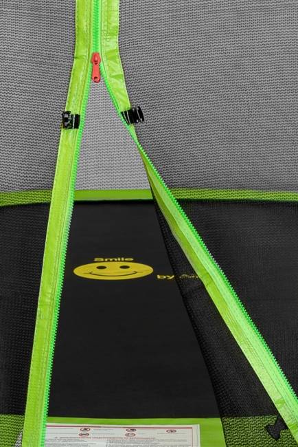 Батут "Smile outside", зеленый 12ft с защитной сеткой и лестницей Батут "Smile outside", зеленый 12ft с защитной сеткой и лестницей