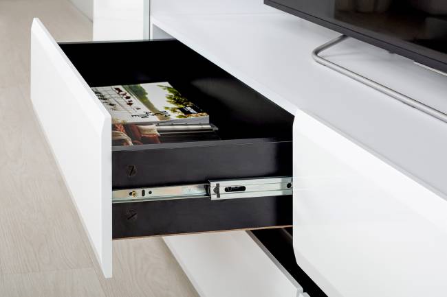 Сидней набор мебели № 42 цвет белый/чёрный/фасады МДФ белый глянец Сидней набор мебели № 42 цвет белый/чёрный/фасады МДФ белый глянец