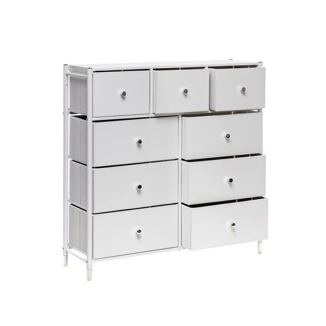 Комод Leset Хайди 9 ящиков Белый Белый Комод Leset Хайди 9 ящиков Белый Белый