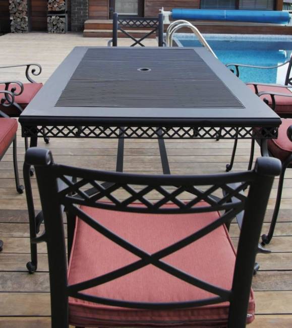 Комплект мебели из литого алюминия