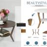 Стол журнальный BeautyStyle 13 белый/бук