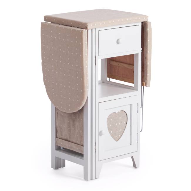 Гладильный комод с 2 ящиками Secret De Maison AMANT  (mod. XD1268) дерево павловния, мдф, 126х30х72см, white (белый) white (белый) дерево павловния, мдф