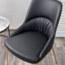 Стул ABRIOLA Black Ti-25, PU / бронзовый, ®DISAUR