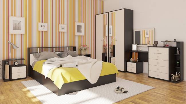 Комод Камелия цвет венге/дуб лоредо