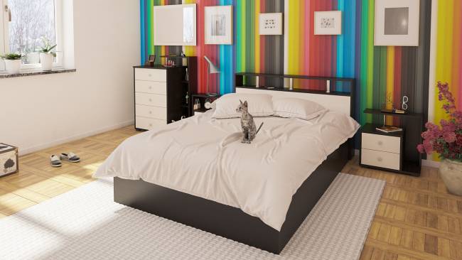 Комод Камелия цвет венге/дуб лоредо