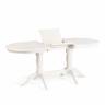 Стол COPPOLA бук, мдф, 140+40x80x77см, Ivory white Ivory white бук, мдф
