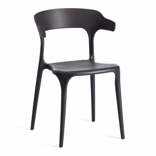 Стул TON (mod. PC33) / 1 шт. в упаковке пластик, 49 x 52 x 74 см, Black (черный) 05 Black (черный) 05 пластик
