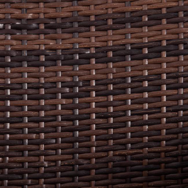 Лаундж сет [диван+2кресла+столик+подушки] (мод.210013 А) пластиковый ротанг, 107х60х83см/60х60х83см/79,5х45,5х34см, темно-коричневый, ткань DB-18 серый темно-коричневый, ткань DB-18 серый пластиковый ротанг