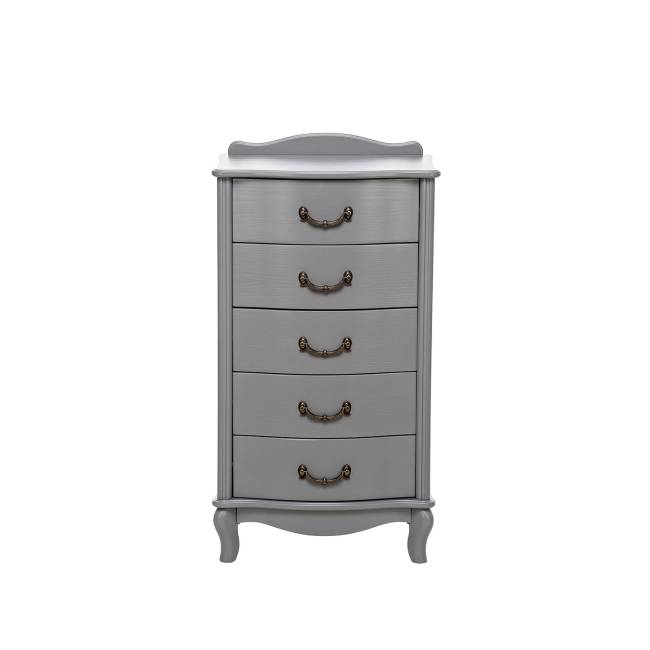 Комод Leset "Джульетта" узкий (5 ящ.) Серый ясень