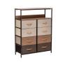 Комод Leset Локи 8 ящ. с полкой Коричневый Бежевый, светло-коричневый, темно-коричневый
