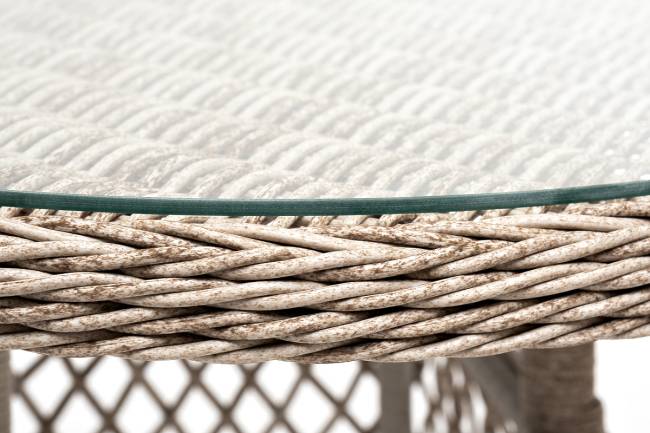 "Эспрессо" плетеный круглый стол, диаметр 80 см, цвет бежевый "Эспрессо" плетеный круглый стол, диаметр 80 см, цвет бежевый