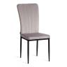 Стул VERTER (mod. BC577-DC) / 2 шт. в упаковке металл, флок, 41 х 52 х 95 см, Light grey (светло-серый) HLR14 / черный (Комплект из 2 шт.) светло-серый