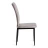 Стул VERTER (mod. BC577-DC) / 2 шт. в упаковке металл, флок, 41 х 52 х 95 см, Light grey (светло-серый) HLR14 / черный (Комплект из 2 шт.) светло-серый
