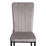 Стул VERTER (mod. BC577-DC) / 2 шт. в упаковке металл, флок, 41 х 52 х 95 см, Light grey (светло-серый) HLR14 / черный (Комплект из 2 шт.) светло-серый