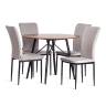 Стул VERTER (mod. BC577-DC) / 2 шт. в упаковке металл, флок, 41 х 52 х 95 см, Light grey (светло-серый) HLR14 / черный (Комплект из 2 шт.) светло-серый
