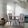 Стул VERTER (mod. BC577-DC) / 2 шт. в упаковке металл, флок, 41 х 52 х 95 см, Light grey (светло-серый) HLR14 / черный (Комплект из 2 шт.) светло-серый