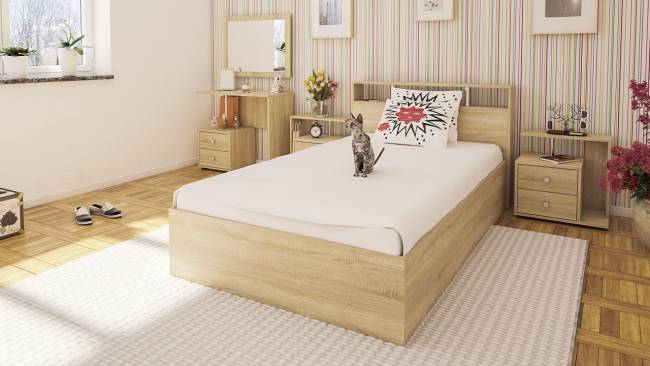 Кровать Камелия 1200 цвет дуб сонома