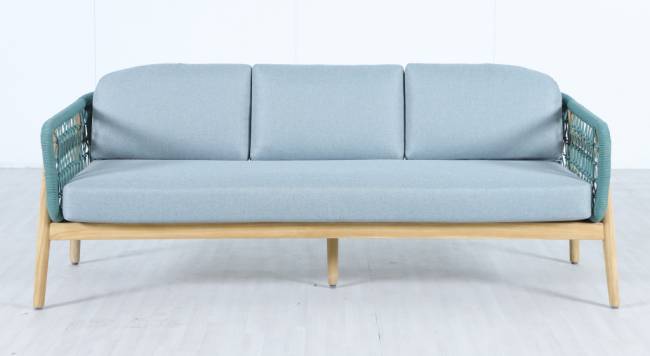 Диван деревянный трехместный Cambria натуральный, мальмо 1991х715х722 мм