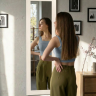 Зеркало настенное BeautyStyle 9 слоновая кость 138 см х 35 см